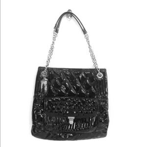 Black Patent Coach purse